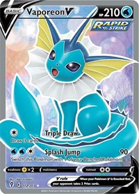 Vaporeon V (Full Art) (172) - SWSH07: Evolving Skies (SWSH07)