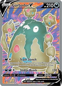 Garbodor V (Full Art) (190) - SWSH07: Evolving Skies (SWSH07)