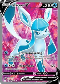 Glaceon V (Full Art) (174) - SWSH07: Evolving Skies (SWSH07)