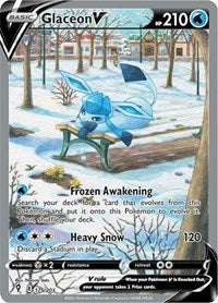 Glaceon V (Alternate Full Art) (175) - SWSH07: Evolving Skies (SWSH07)