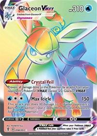 Glaceon VMAX (Secret) (208) - SWSH07: Evolving Skies (SWSH07)