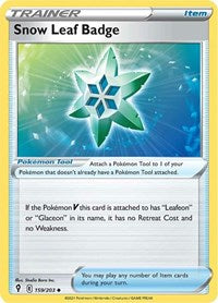 Snow Leaf Badge (159) - SWSH07: Evolving Skies (SWSH07)
