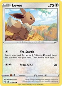 Eevee (125) - SWSH07: Evolving Skies (SWSH07)