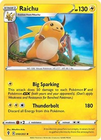 Raichu (50) - SWSH07: Evolving Skies (SWSH07)