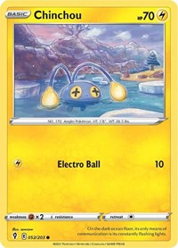 Chinchou (52) - SWSH07: Evolving Skies (SWSH07)