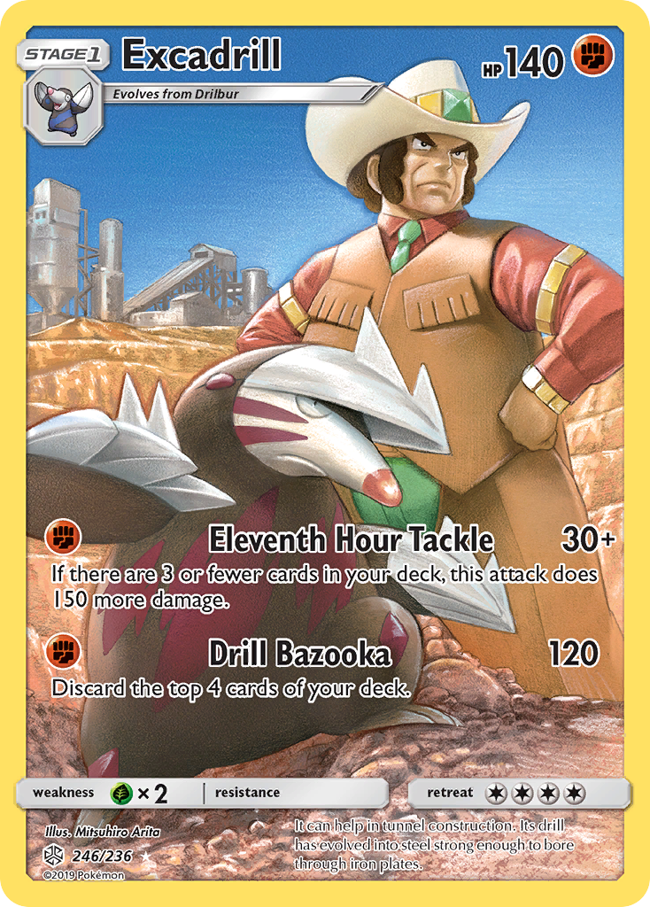 Excadrill (246/236) - [Secret Rare] Cosmic Eclipse (CEC)
