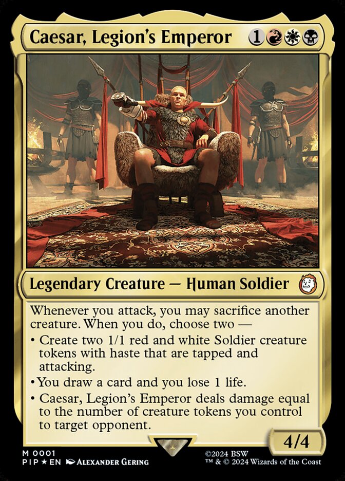 Caesar, Legion's Emperor (1) - Fallout (PIP)