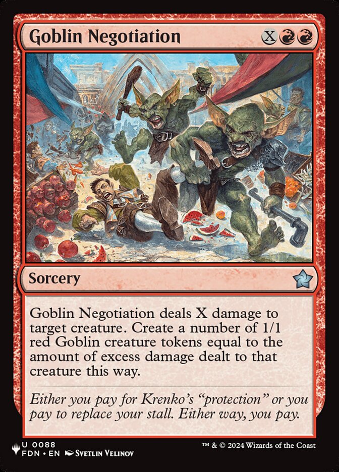 Goblin Negotiation (FDN-88) - The List (PLST)
