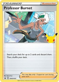 Professor Burnet - SWSH167 (25th Anniversary Stamp) (SWSH167) - SWSH: Sword & Shield Promo Cards (SWSD)