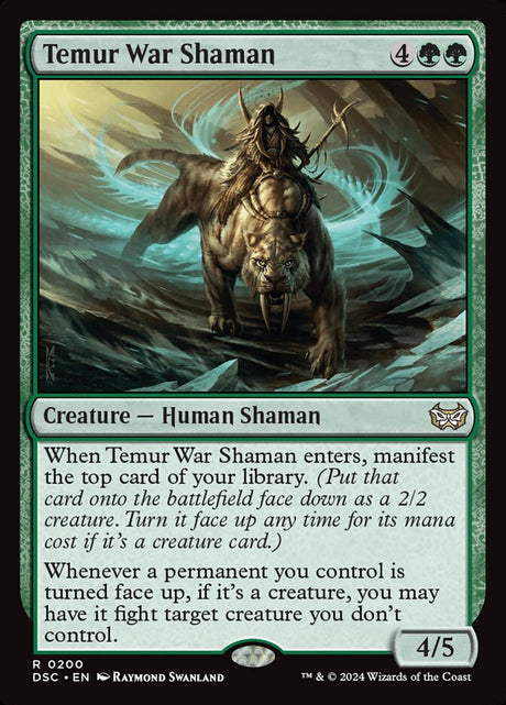 Temur War Shaman (200) - Duskmourn: House of Horror Commander (DSC)