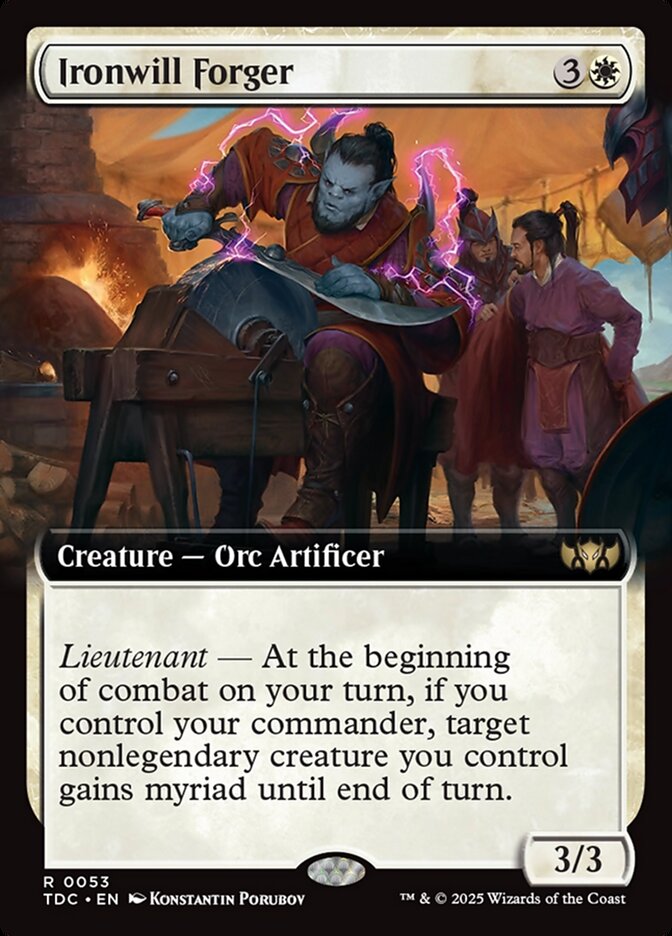 Ironwill Forger - [Extended Art] Tarkir: Dragonstorm Commander (TDC)