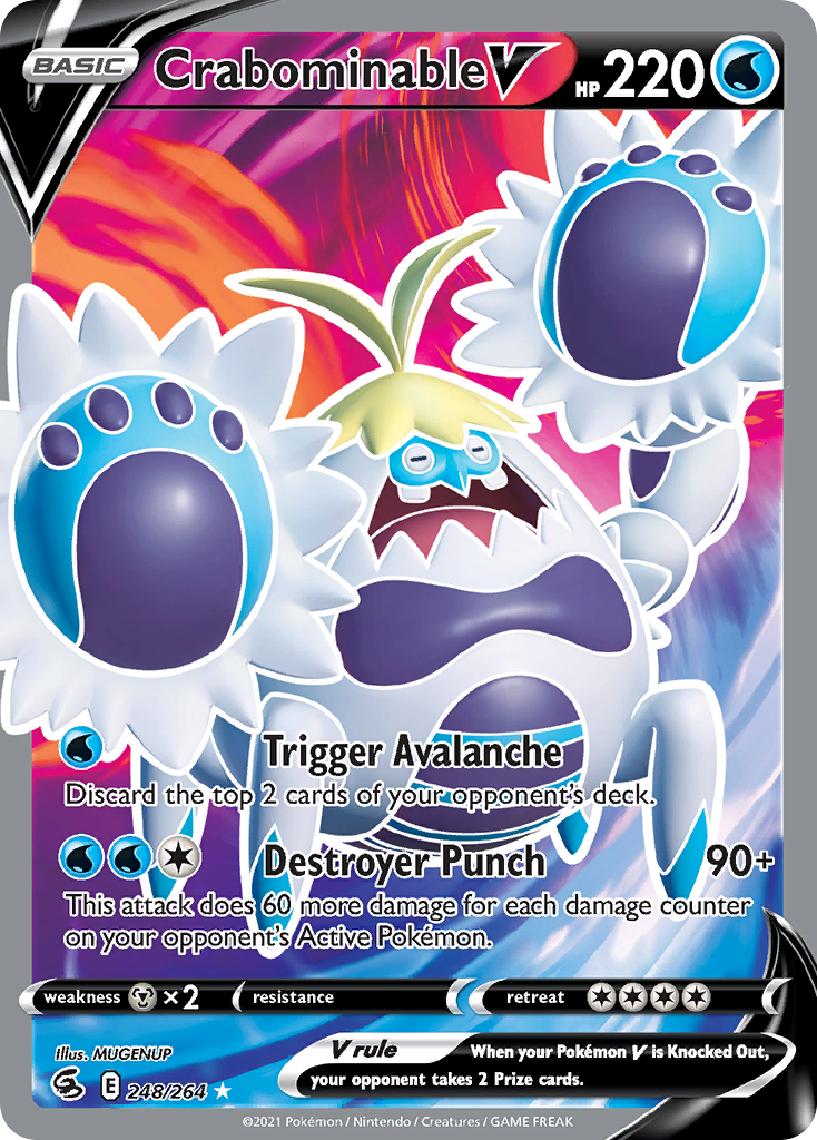 Crabominable V (248/264) - [Full Art] Fusion Strike (FST)