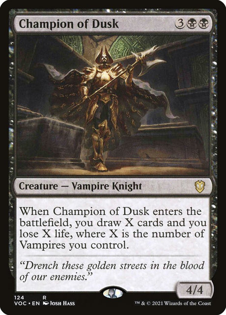 Champion of Dusk (124) - Crimson Vow Commander (VOC)