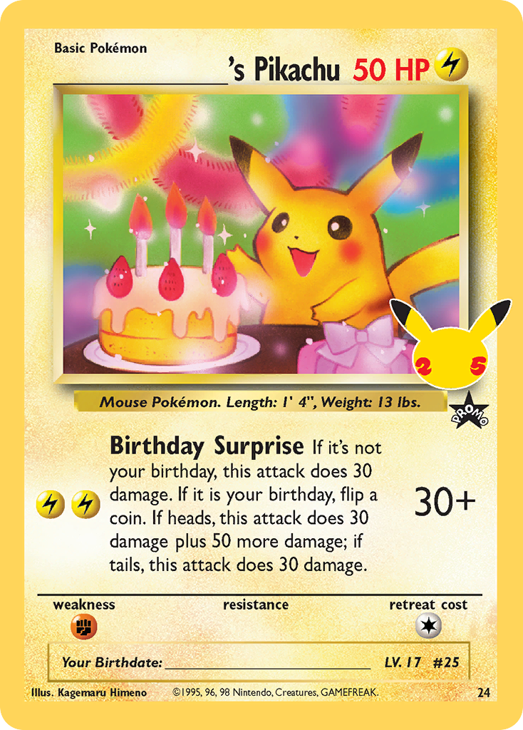 _____'s Pikachu (24/25) - [Holo Foil] Celebrations: Classic Collection (CEL)