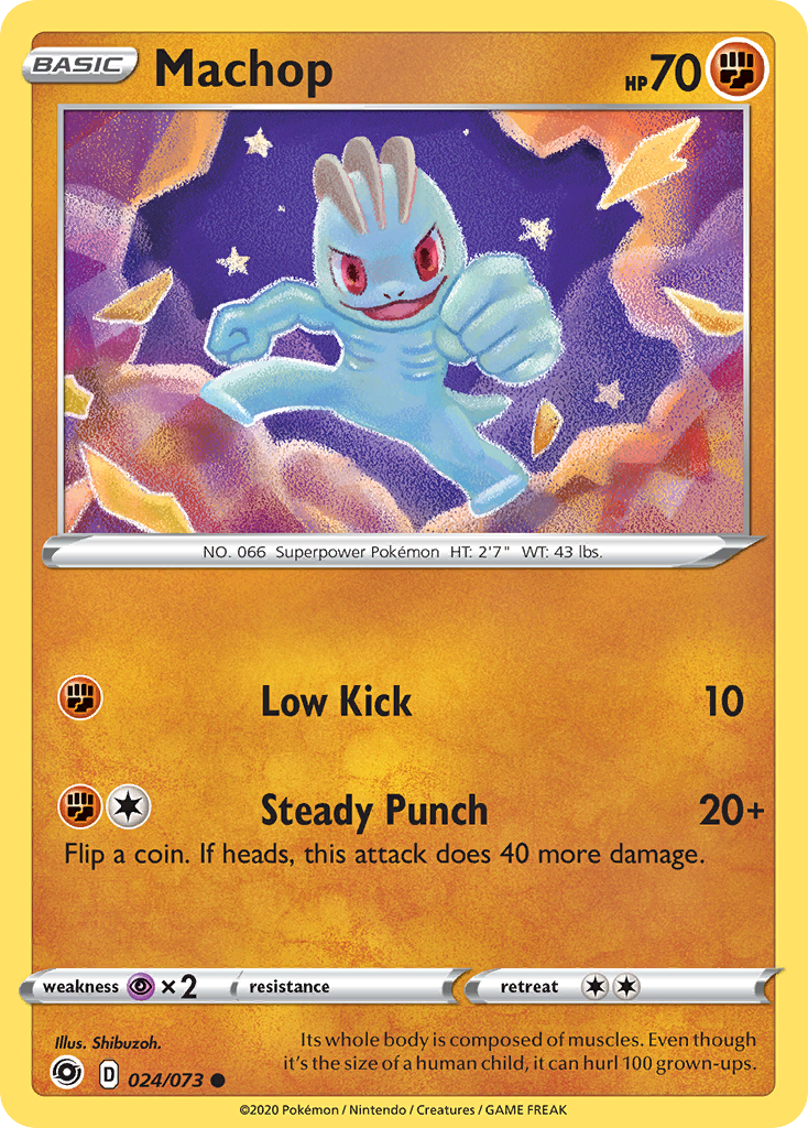 Machop (24/73) - [Reverse Holo] Champion's Path (CPA)