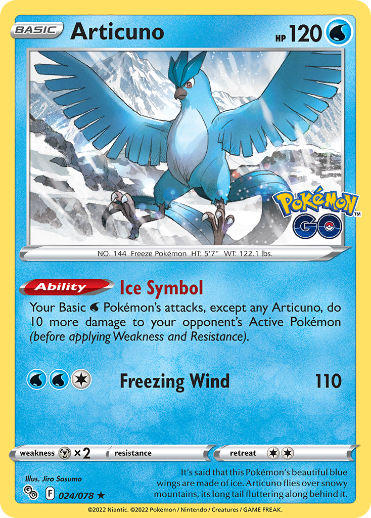 Articuno (24/78) - [Reverse Holo] Pokemon GO (PGO)
