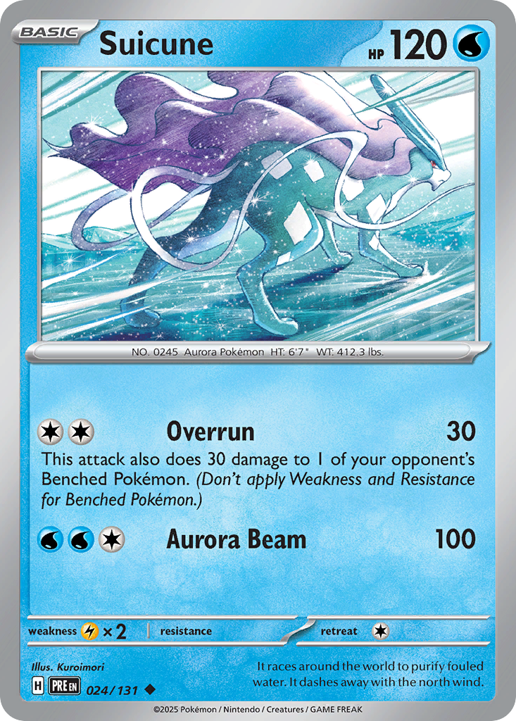 Suicune (24/131) - Prismatic Evolutions (PRE)