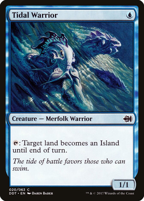 Tidal Warrior (20) - Duel Decks: Merfolk vs. Goblins (DDT)
