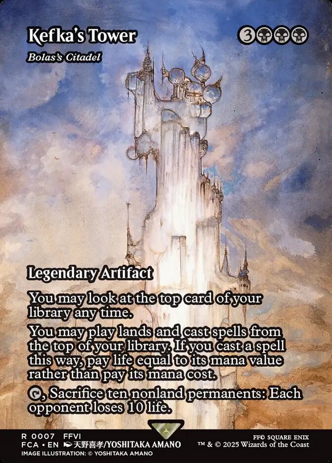 Kefka's Tower - Bolas's Citadel (7) - [Foil, Borderless] Final Fantasy: Through the Ages (FCA)