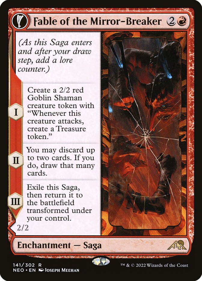 Fable of the Mirror-Breaker // Reflection of Kiki-Jiki (141) - Kamigawa: Neon Dynasty (NEO)