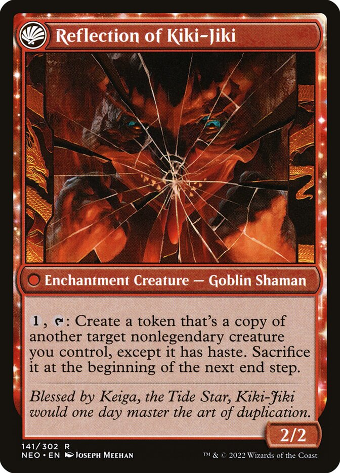 Fable of the Mirror-Breaker // Reflection of Kiki-Jiki (141) - Kamigawa: Neon Dynasty (NEO)