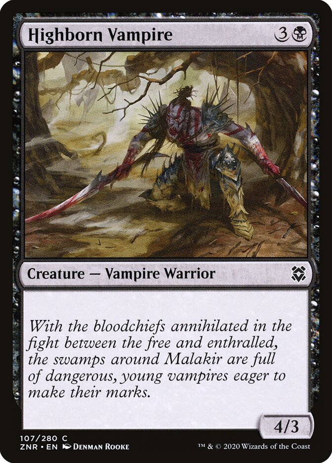 Highborn Vampire (107) - Zendikar Rising (ZNR)