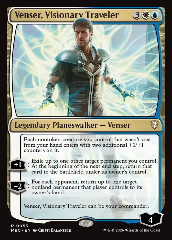 Venser, Visionary Traveler (55) - Mystery Booster Commander Edition (MBC)