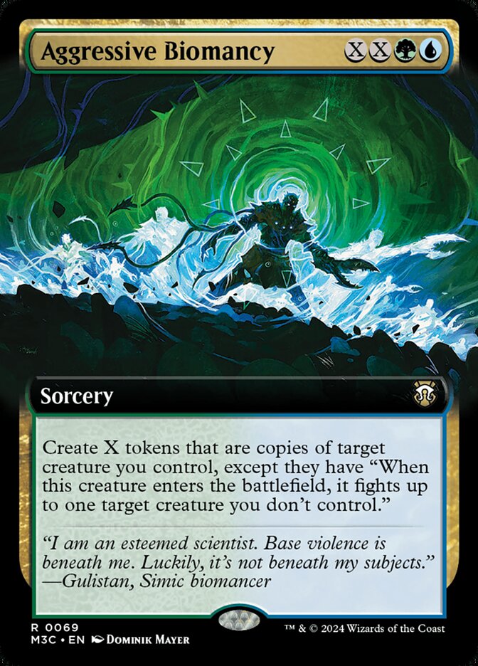 Aggressive Biomancy - [Foil, Extended Art] Modern Horizons 3 Commander (M3C)