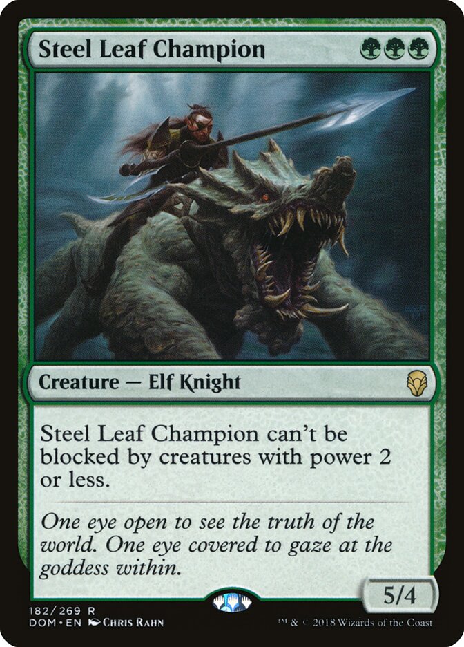 Steel Leaf Champion (182) - Dominaria (DOM)