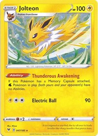 Jolteon - 047/185 (Cosmos Holo) (47) - Miscellaneous Cards & Products (MCAP)