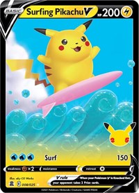 Surfing Pikachu V (8) - Celebrations (CLB)