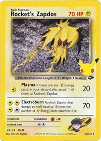 Rocket's Zapdos (15) - Celebrations: Classic Collection (CCC)