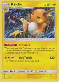 Raichu - 41/147 (Cosmos Holo) (41) - Blister Exclusives (BLE)