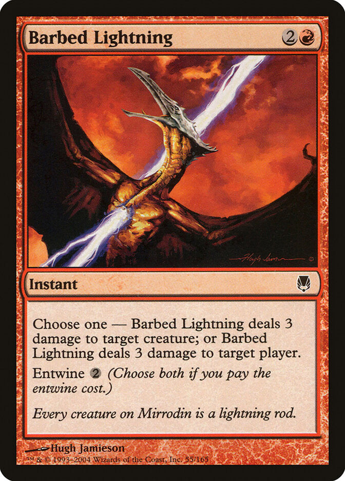 Barbed Lightning (55) - Darksteel (DST)