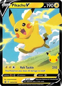 Pikachu V - (SWSH143) - SWSH: Sword & Shield Promo Cards (SWSD)