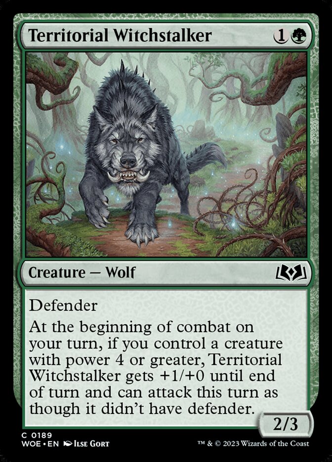 Territorial Witchstalker (189) - Wilds of Eldraine (WOE)