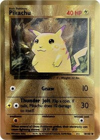 Pikachu - 58/102 (Celebrations Metal Card) (58) - Miscellaneous Cards & Products (MCAP)
