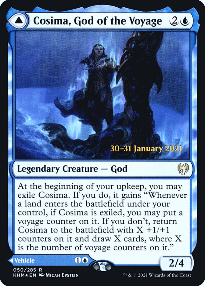 Cosima, God of the Voyage // The Omenkeel (50s) - Kaldheim Promos (PKHM)