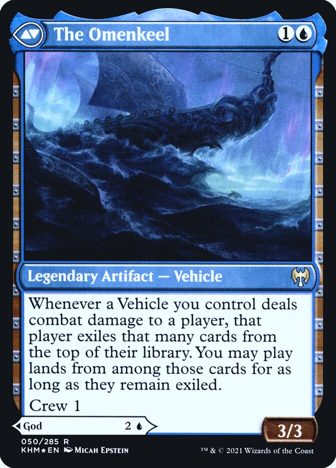 Cosima, God of the Voyage // The Omenkeel (50s) - Kaldheim Promos (PKHM)
