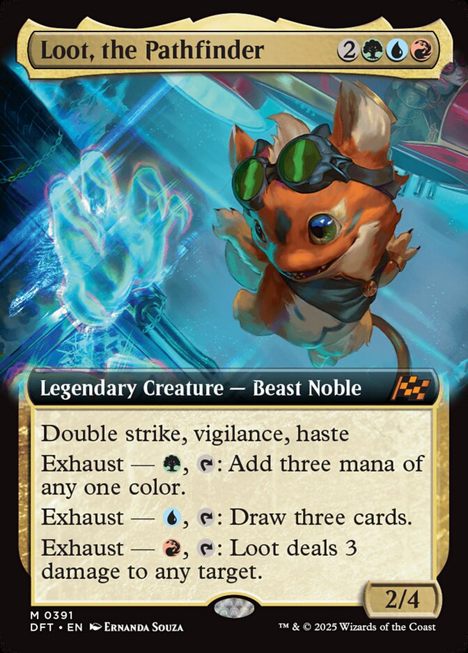 Loot, the Pathfinder - [Extended Art] Aetherdrift (DFT)