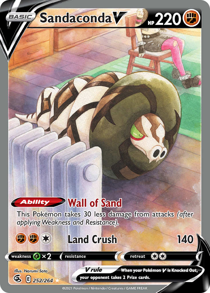 Sandaconda V (252/264) - [Alternate Art] Fusion Strike (FST)