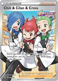 Chili & Cilan & Cress (Full Art) (258) - SWSH08: Fusion Strike (SWSH08)