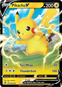 Pikachu V (86) - SWSH08: Fusion Strike (SWSH08)
