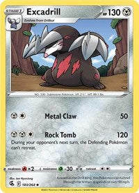 Excadrill (183) - SWSH08: Fusion Strike (SWSH08)