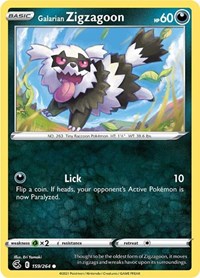 Galarian Zigzagoon (159) - SWSH08: Fusion Strike (SWSH08)