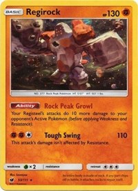 Regirock Cosmos Holo (53) - SM Promos (SMP)