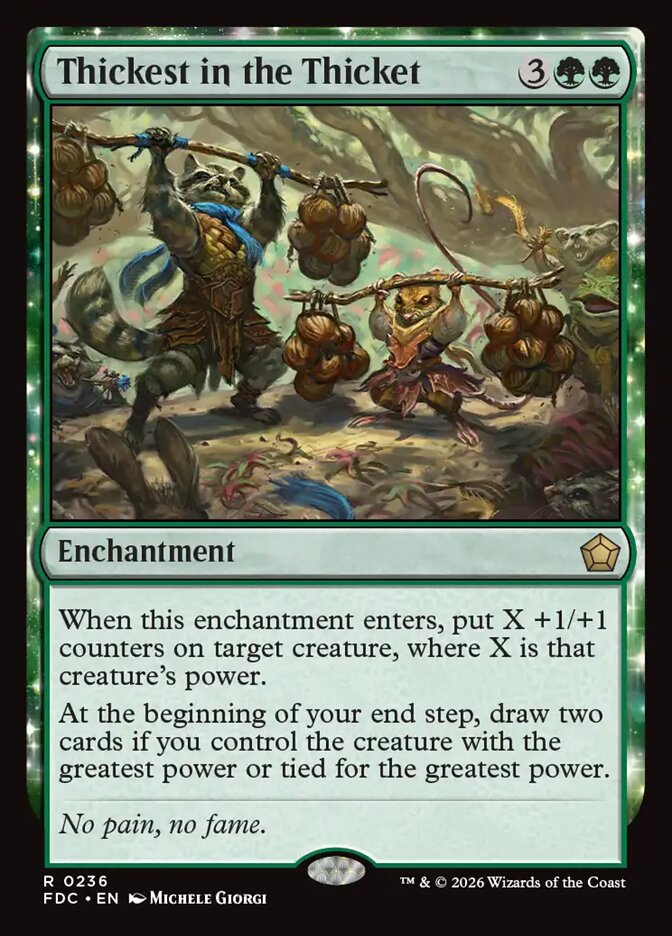 Thickest in the Thicket (236) - Foundations Commander (FDC)