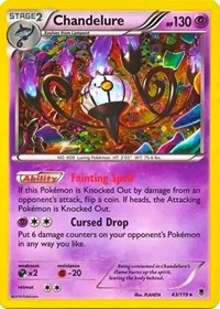 Chandelure - 43/119 (Cosmos Holo) (43) - Blister Exclusives (BLE)