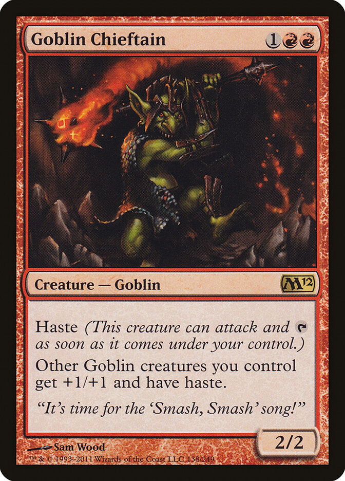 Goblin Chieftain (138) - Magic 2012 (M12)
