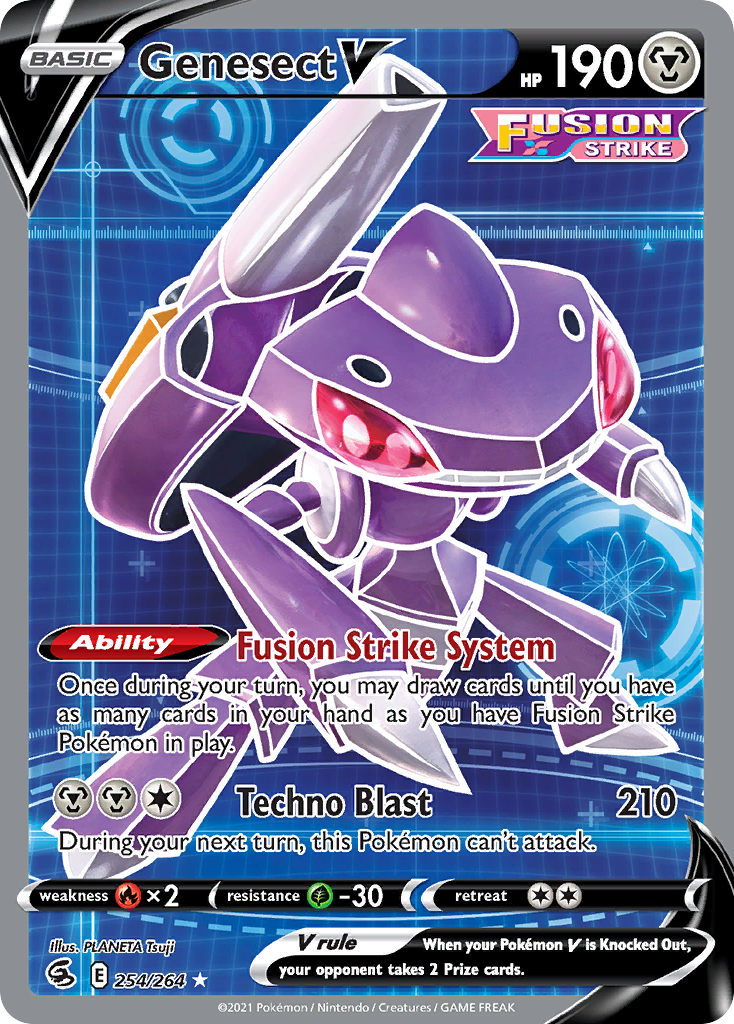 Genesect V (254/264) - [Full Art] Fusion Strike (FST)